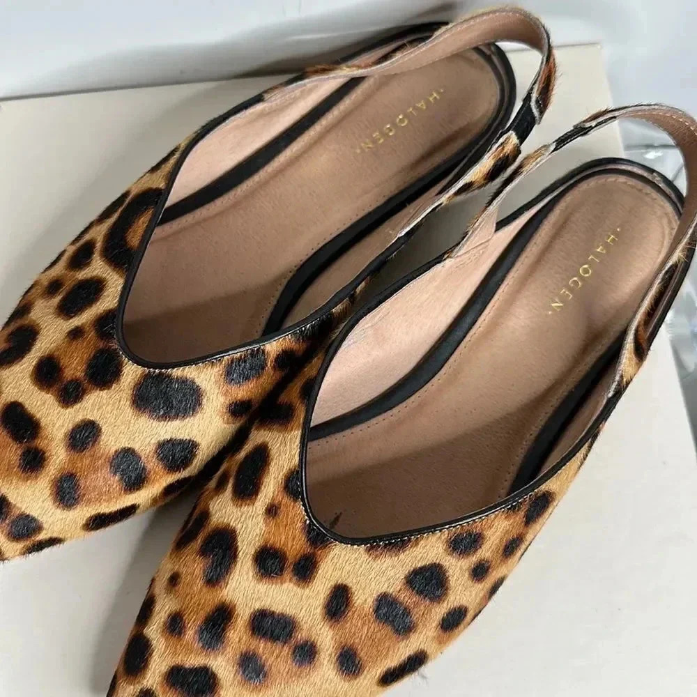 Halogen Leopard Print Mules - Picture 6 of 10
